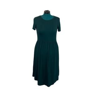 Green T-Shirt Midi dress, Size S